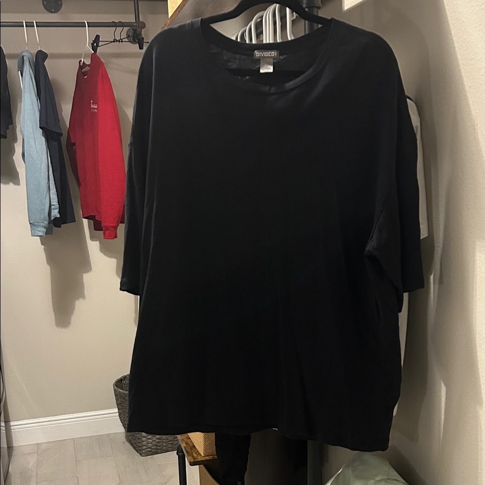 Divided Black Short Sleeve Tee